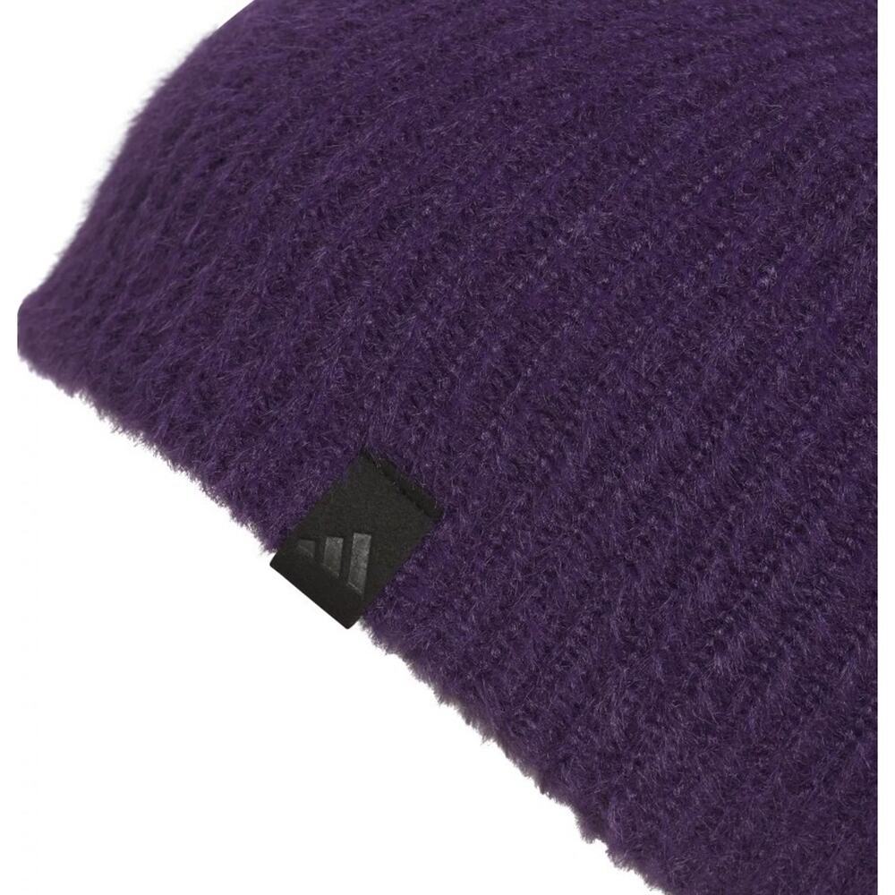 Adidas Womens Lifestyle Non Fold Beanie Nwt Plum Purple - Picture 6 of 9